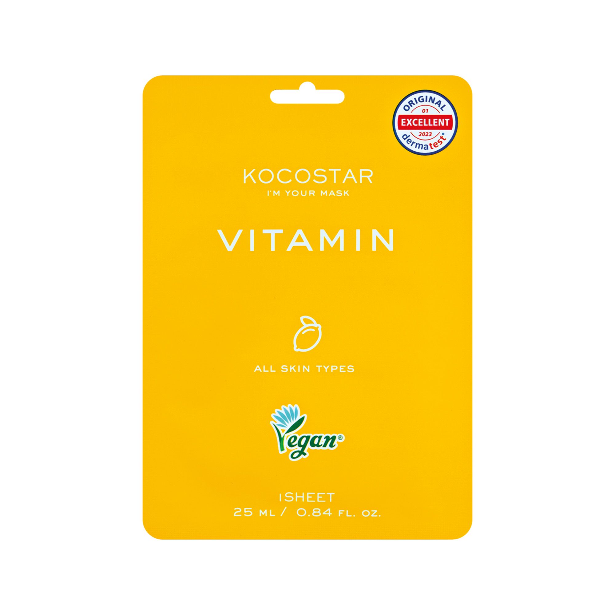 KOCOSTAR - Vitamin Face Mask - 1τεμ.